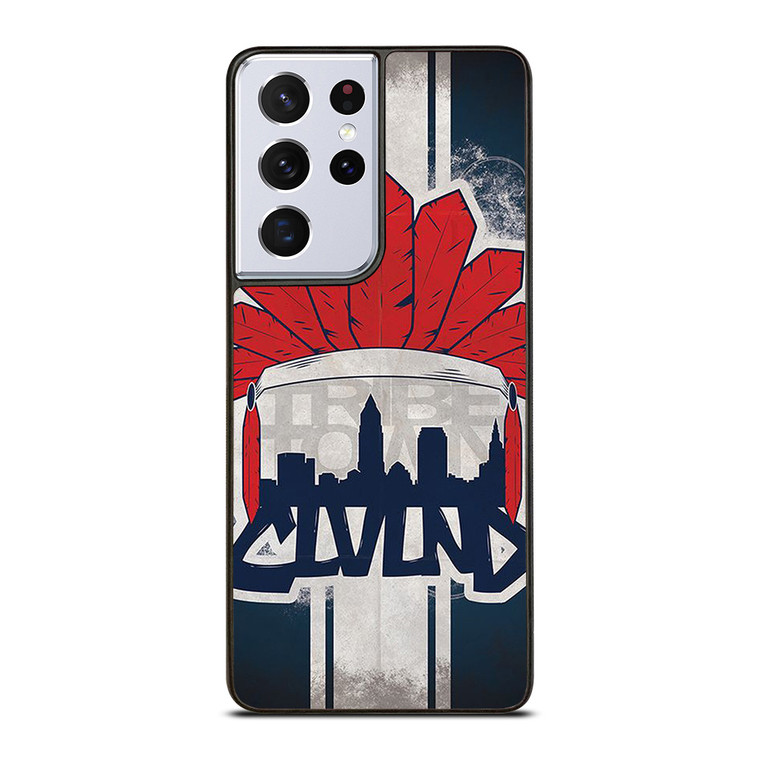 CLEVELAND INDIANS LOGO BASEBALL TEAM TRIBE TOWN Samsung Galaxy S21 Ultra Case Cover