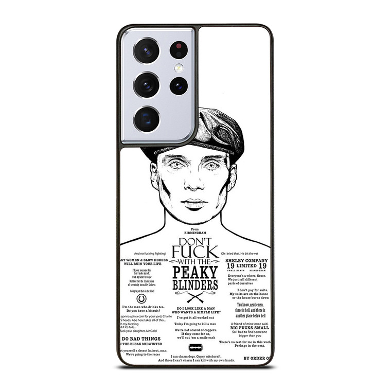 DONT FUCK WITH PEAKY BLINDERS Samsung Galaxy S21 Ultra Case Cover