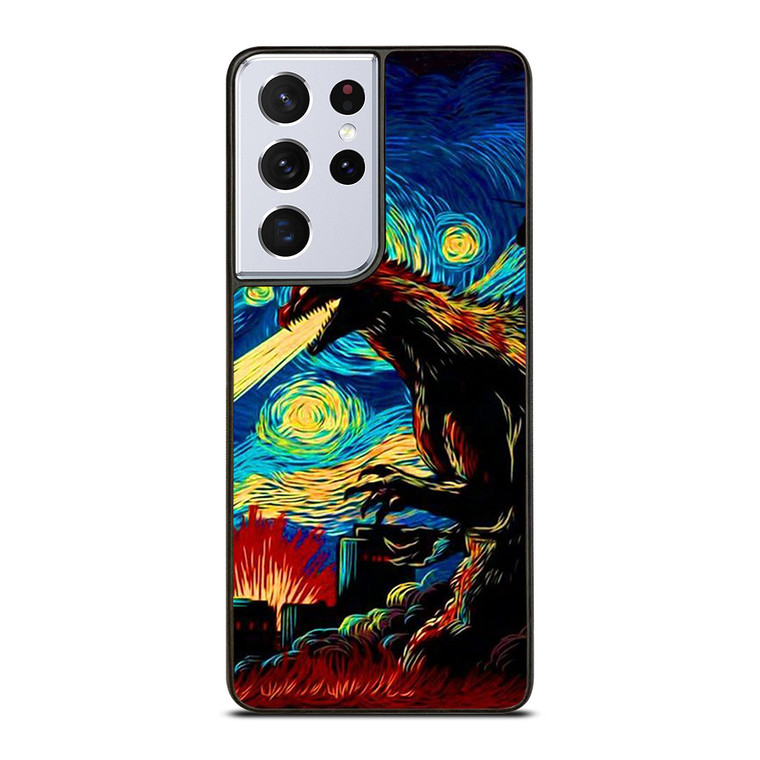 GODZILLA VAN GOGH ART Samsung Galaxy S21 Ultra Case Cover