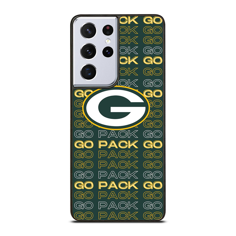 GREEN BAY PACKERS FOOTBALL TEAM LOGO GO PACK GO Samsung Galaxy S21 Ultra Case Cover