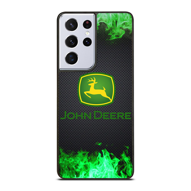 JOHN DEERE TRACTOR LOGO GREEN FIRE Samsung Galaxy S21 Ultra Case Cover