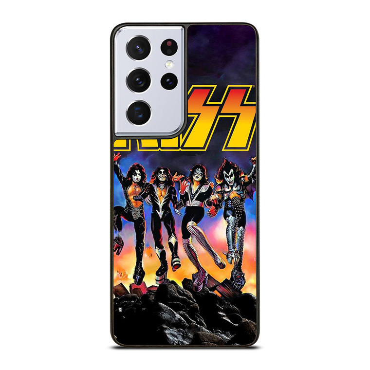 KISS BAND ROCK AND ROLL Samsung Galaxy S21 Ultra Case Cover