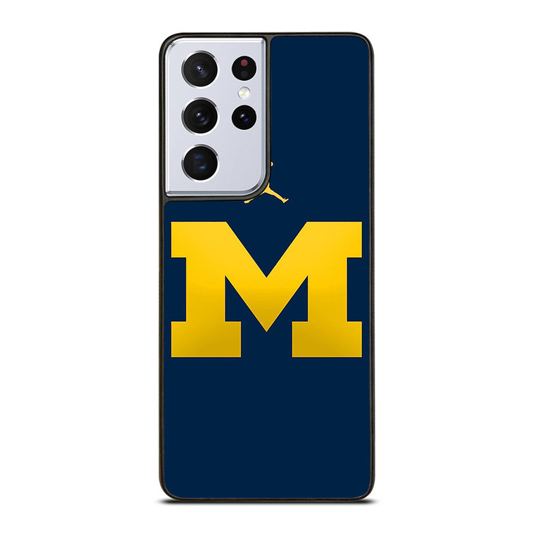 MICHIGAN WOLVERINES AIR JORDAN LOGO FOOTBALL Samsung Galaxy S21 Ultra Case Cover