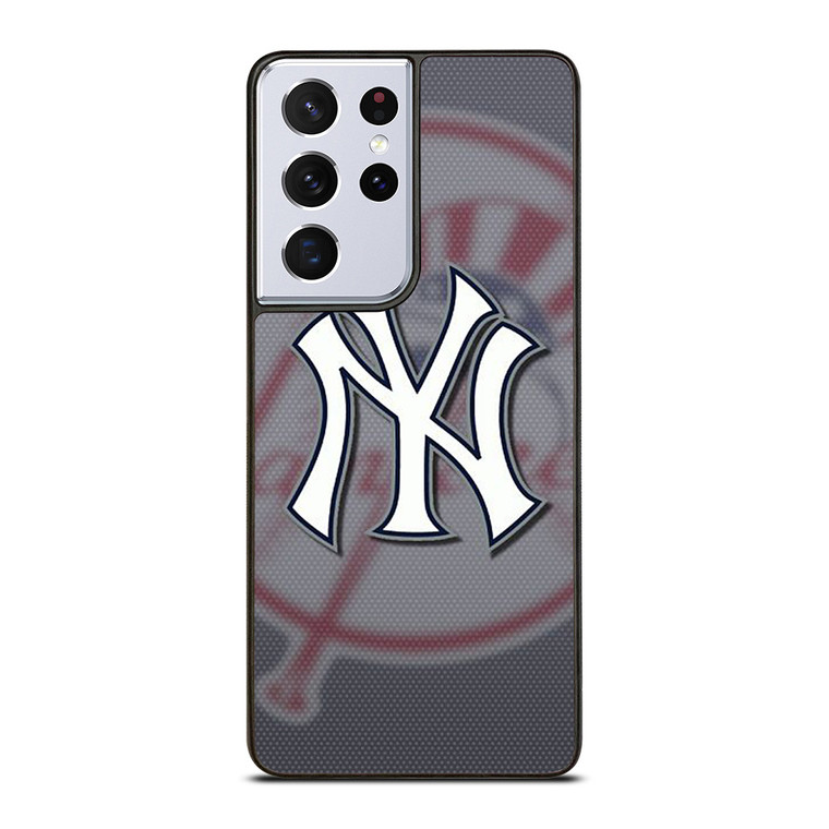 NEW YORK YANKEES ICON BASEBALL TEAM LOGO Samsung Galaxy S21 Ultra Case Cover