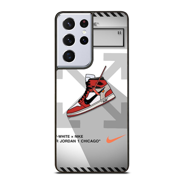 OFF WHITE NIKE AIR JORDAN CHICAGO Samsung Galaxy S21 Ultra Case Cover