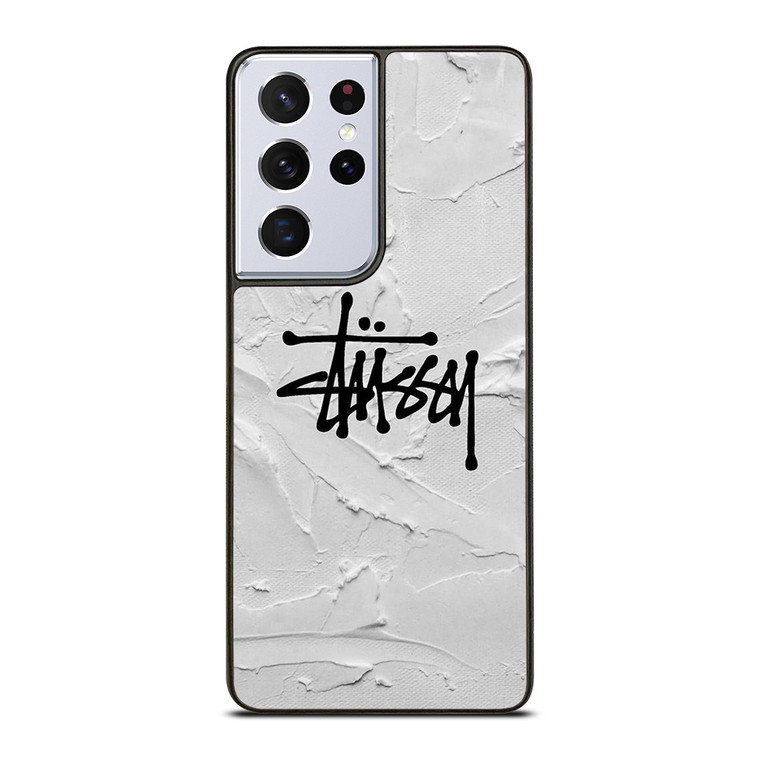 STUSSY LOGO ICON WHITE Samsung Galaxy S21 Ultra Case Cover