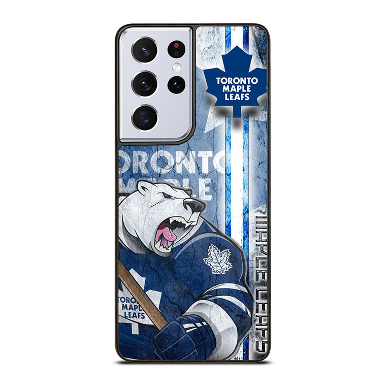 TORONTO MAPLE LEAFS LOGO BEAR MASCOT Samsung Galaxy S21 Ultra Case Cover