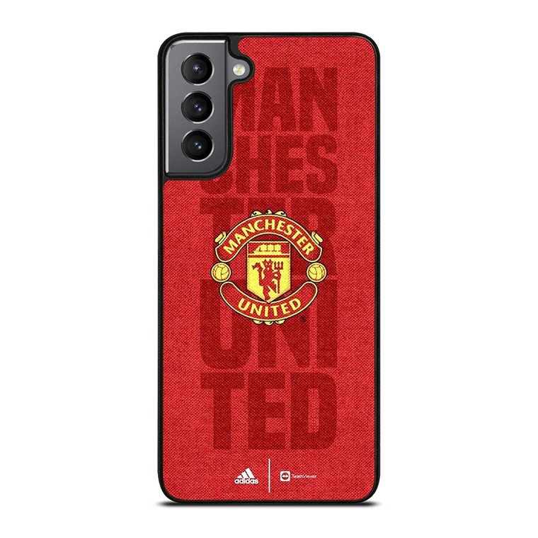 MANCHESTER UNITED FC FOOTBALL LOGO RED DEVILS ICON Samsung Galaxy S21 Plus Case Cover