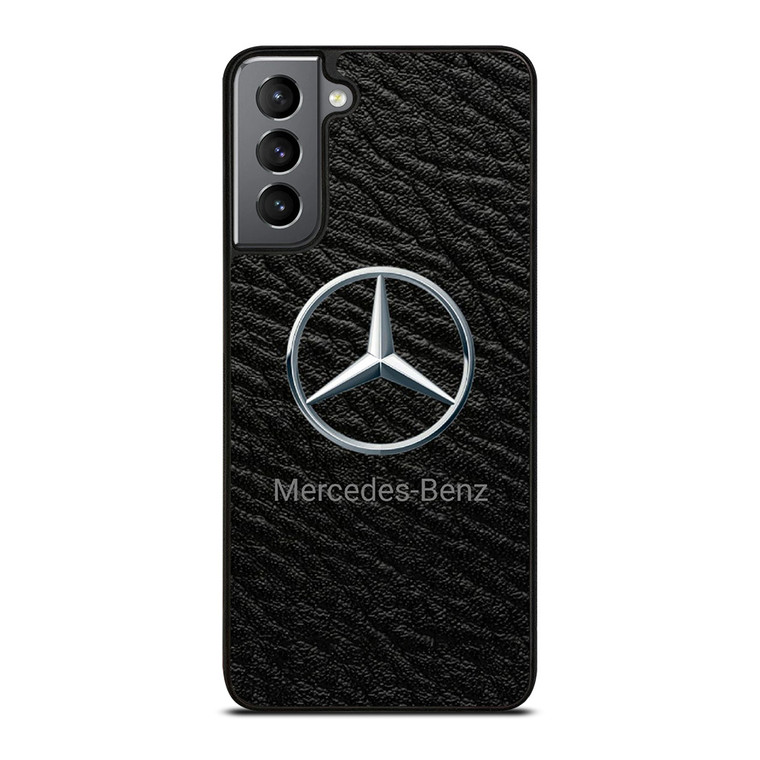 MERCEDES BENZ LOGO ON LEATHER Samsung Galaxy S21 Plus Case Cover