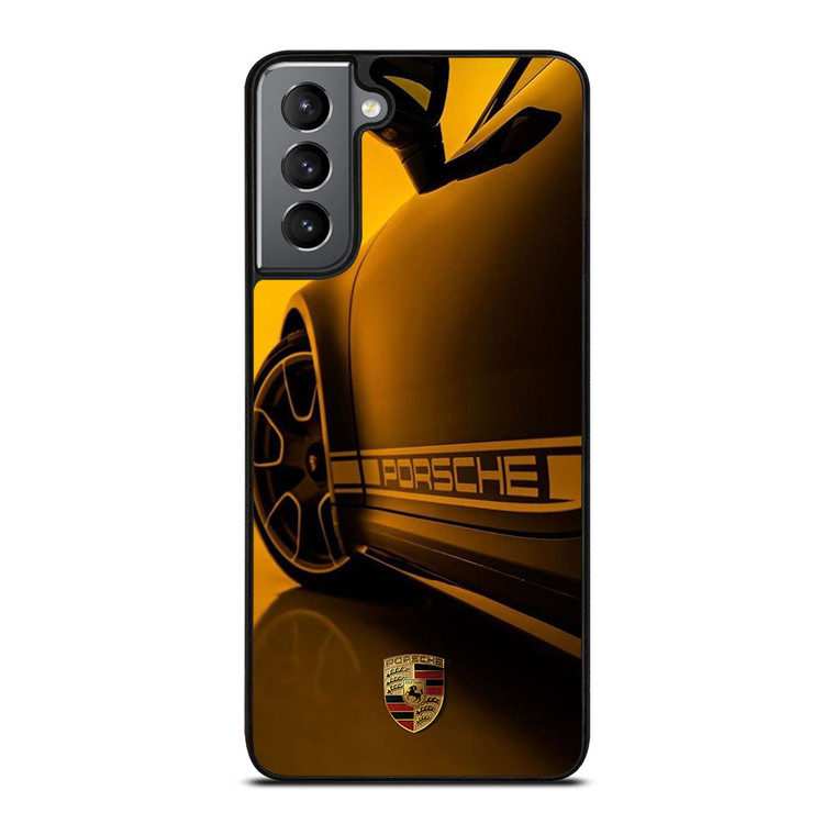 PORSCHE LOGO CAR YELOOW Samsung Galaxy S21 Plus Case Cover