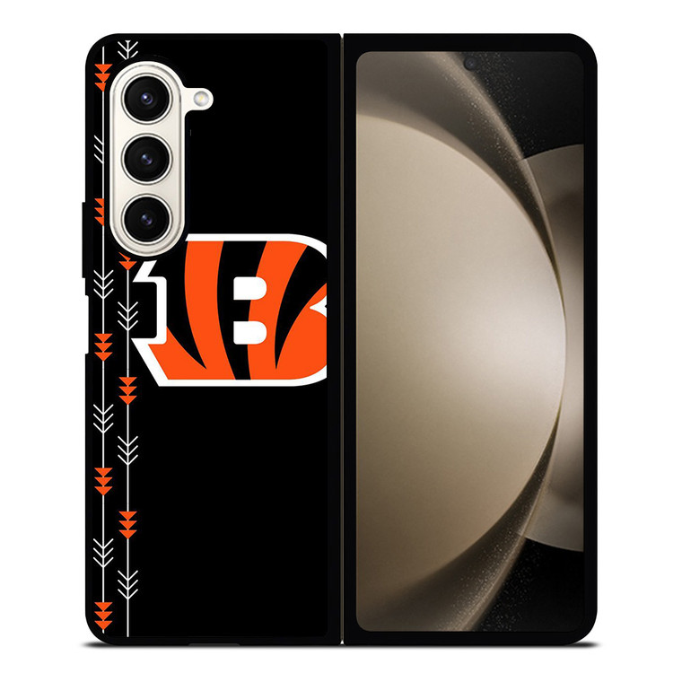 CINCINNATI BENGALS FOOTBALL LOGO ICON Samsung Galaxy Z Fold 5 Case Cover