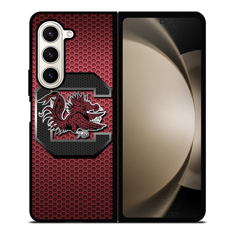 SOUTH CAROLINA GAMECOCKS UNIVERSITY FOOTBALL LOGO Samsung Galaxy Z Fold 5 Case Cover