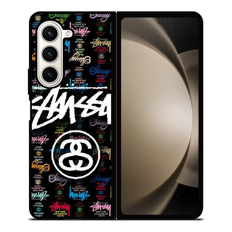 STUSSY FASHION LOGO ICON Samsung Galaxy Z Fold 5 Case Cover