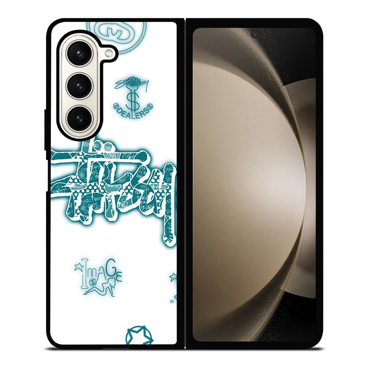 STUSSY LOGO THE DEALERS ICON Samsung Galaxy Z Fold 5 Case Cover