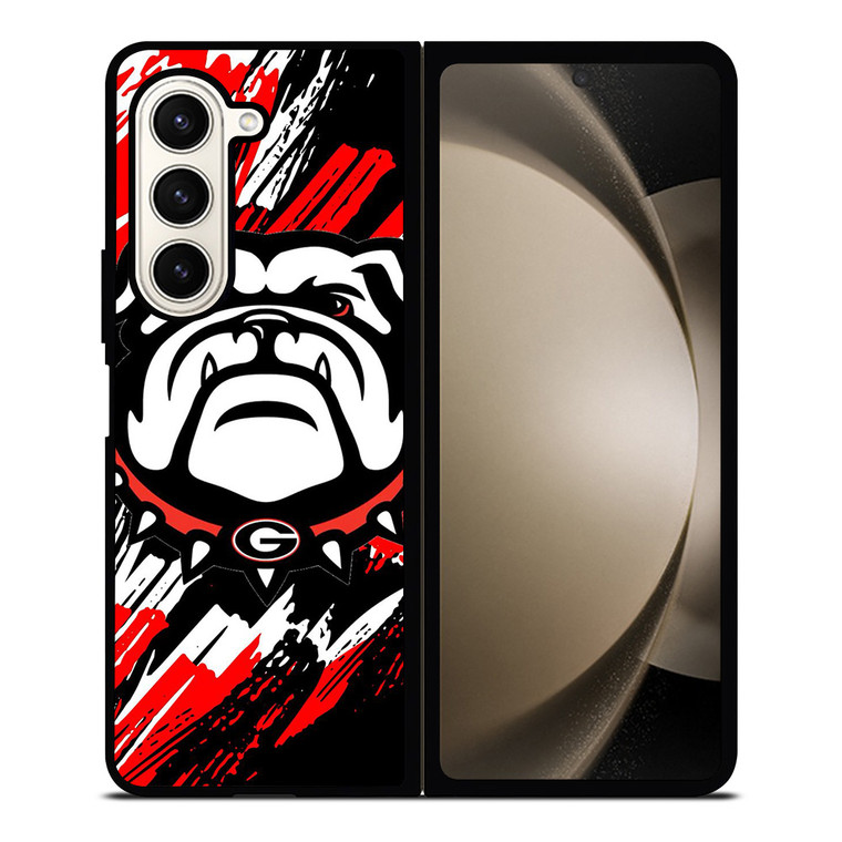 UGA UNIVERSITY OF GEORGIA BULLDOGS LOGO Samsung Galaxy Z Fold 5 Case Cover