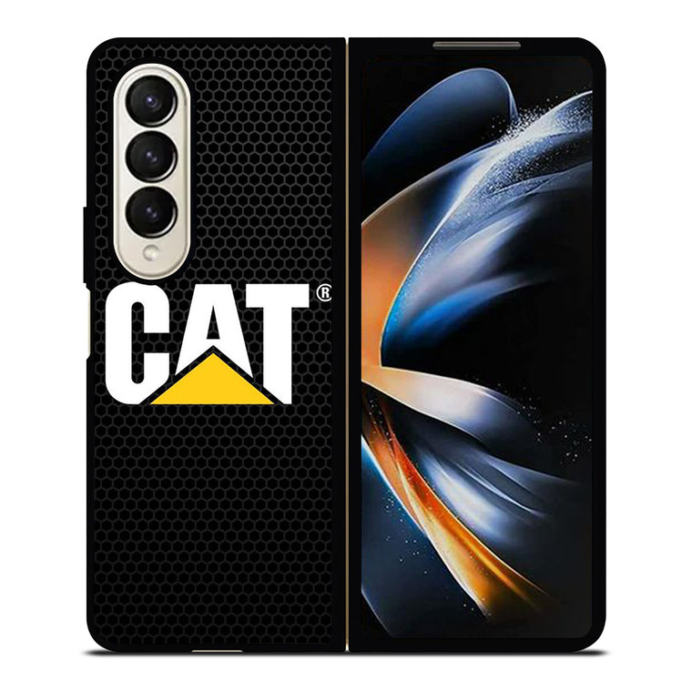 CATERPILLAR CAT LOGO TRACTOR METAL ICON Samsung Galaxy Z Fold 4 Case Cover