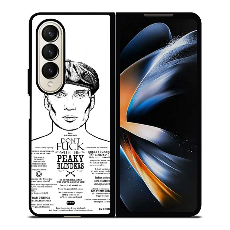 DONT FUCK WITH PEAKY BLINDERS Samsung Galaxy Z Fold 4 Case Cover