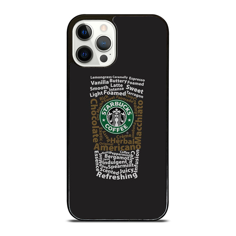 STARBUCKS COFFEE ART TYPOGRAPHY iPhone 12 Pro Case Cover