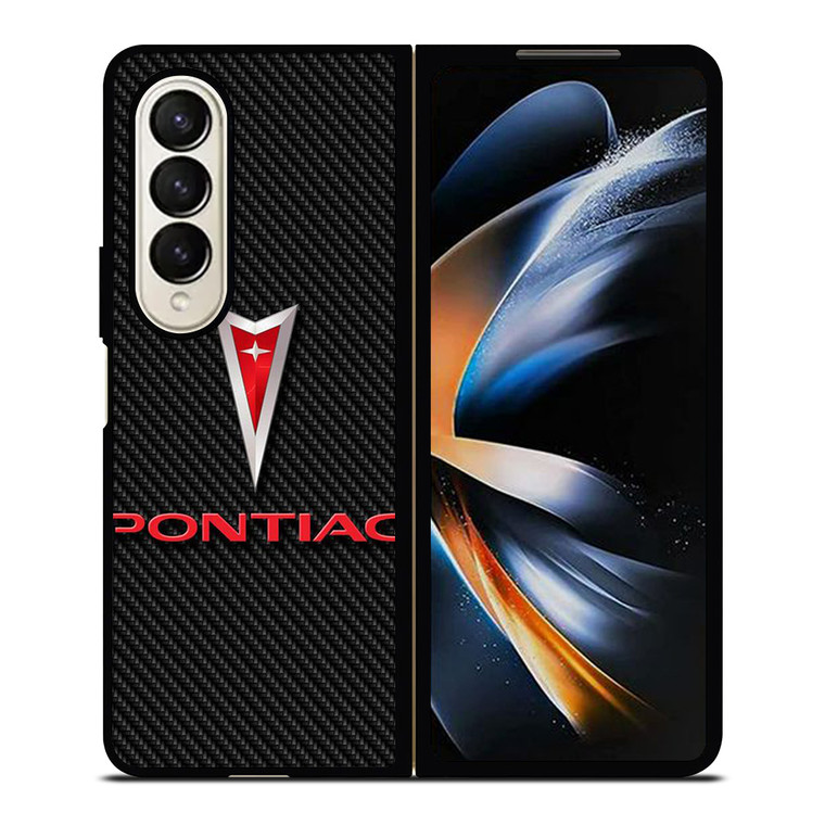 PONTIAC LOGO CAR ICON CARBON Samsung Galaxy Z Fold 4 Case Cover