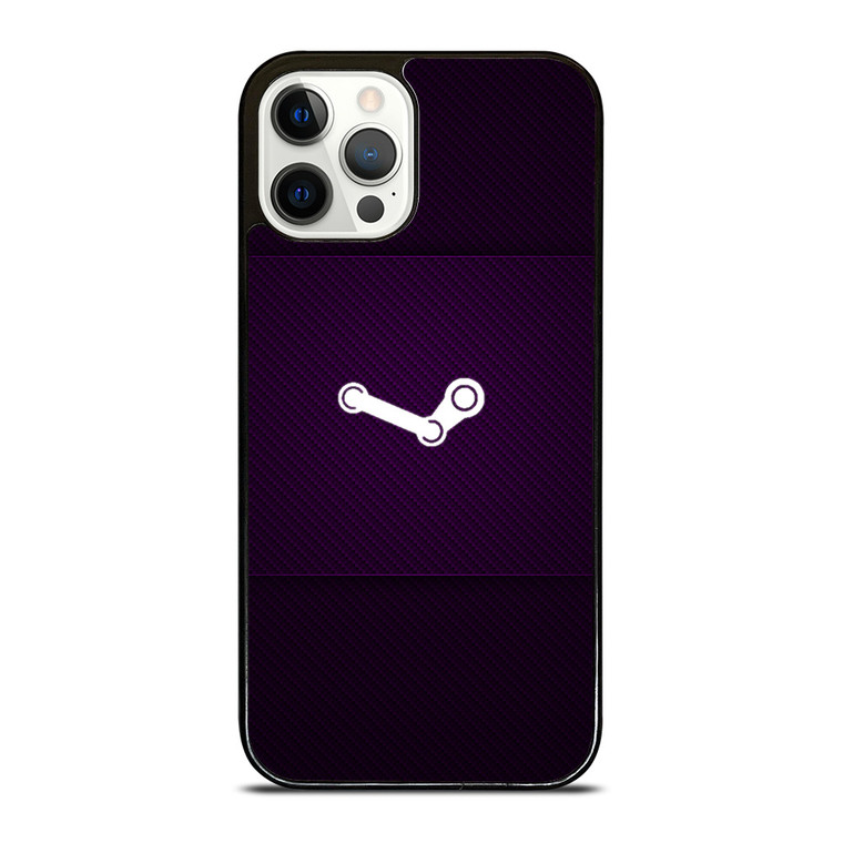STEAM GAME PURPLE ICON iPhone 12 Pro Case Cover
