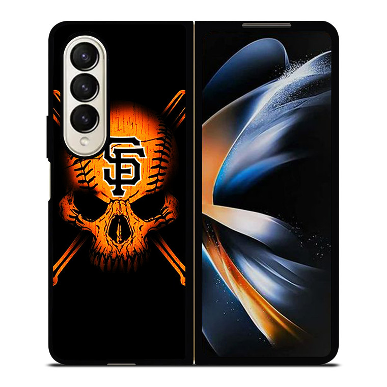 SAN FRANCISCO GIANTS LOGO BASEBALL SKULL Samsung Galaxy Z Fold 4 Case Cover