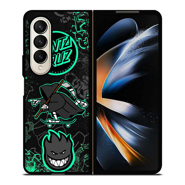 SANTA CRUZ SKATEBOARD GRIM REAPER Samsung Galaxy Z Fold 4 Case Cover