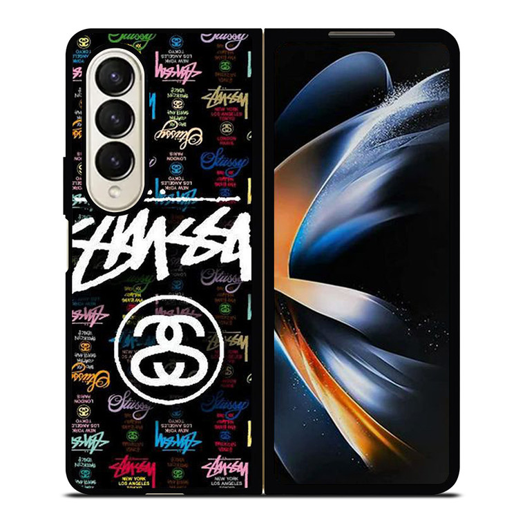 STUSSY FASHION LOGO ICON Samsung Galaxy Z Fold 4 Case Cover