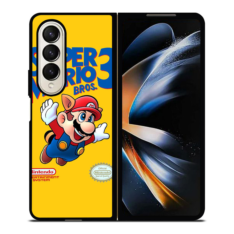 SUPER MARIO BROS 3 NES COVER RETRO Samsung Galaxy Z Fold 4 Case Cover