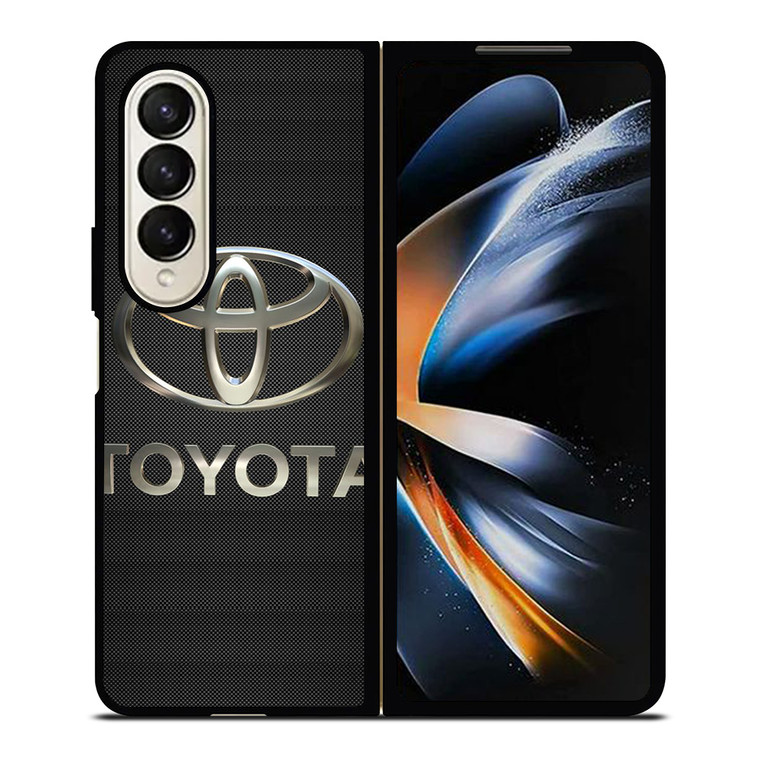 TOYOTA LOGO CAR ICON CARBON Samsung Galaxy Z Fold 4 Case Cover