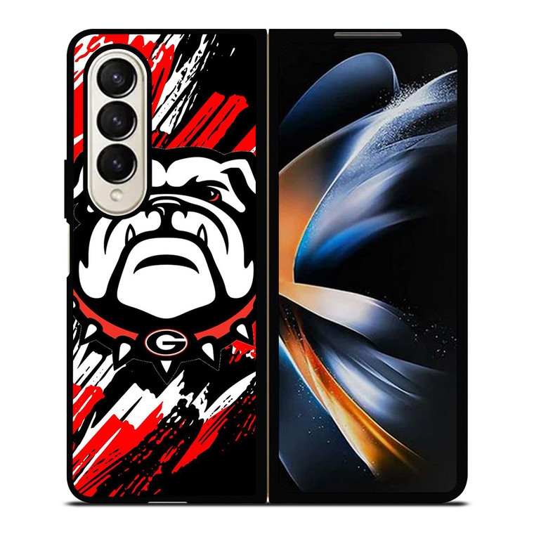 UGA UNIVERSITY OF GEORGIA BULLDOGS LOGO Samsung Galaxy Z Fold 4 Case Cover