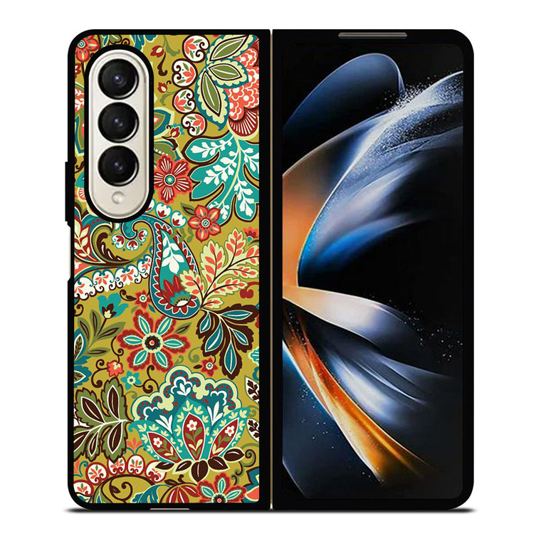 VERA BRADLEY FLOWER PATTERN Samsung Galaxy Z Fold 4 Case Cover