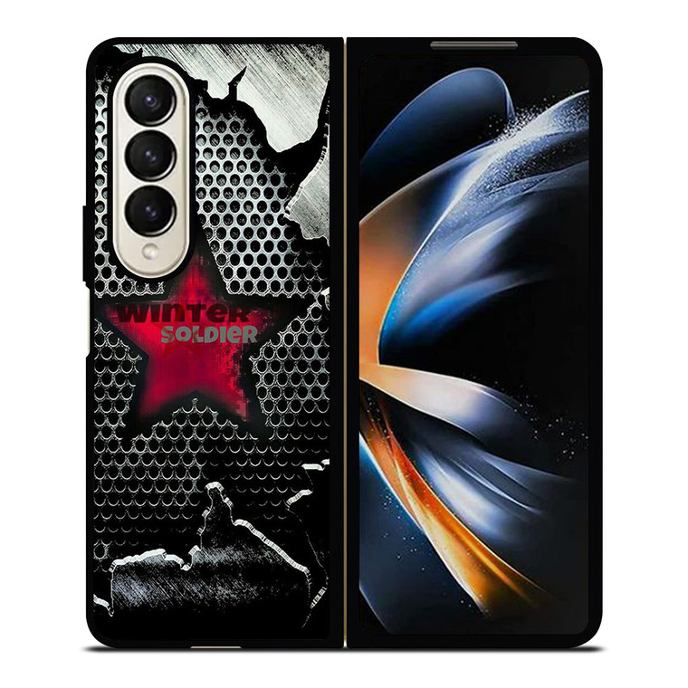 WINTER SOLDIER METAL LOGO AVENGERS Samsung Galaxy Z Fold 4 Case Cover