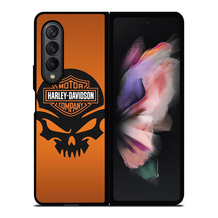 HARLEY DAVIDSON MOTORCYCLES COMPANY LOGO SKULL Samsung Galaxy Z Fold 3 Case Cover