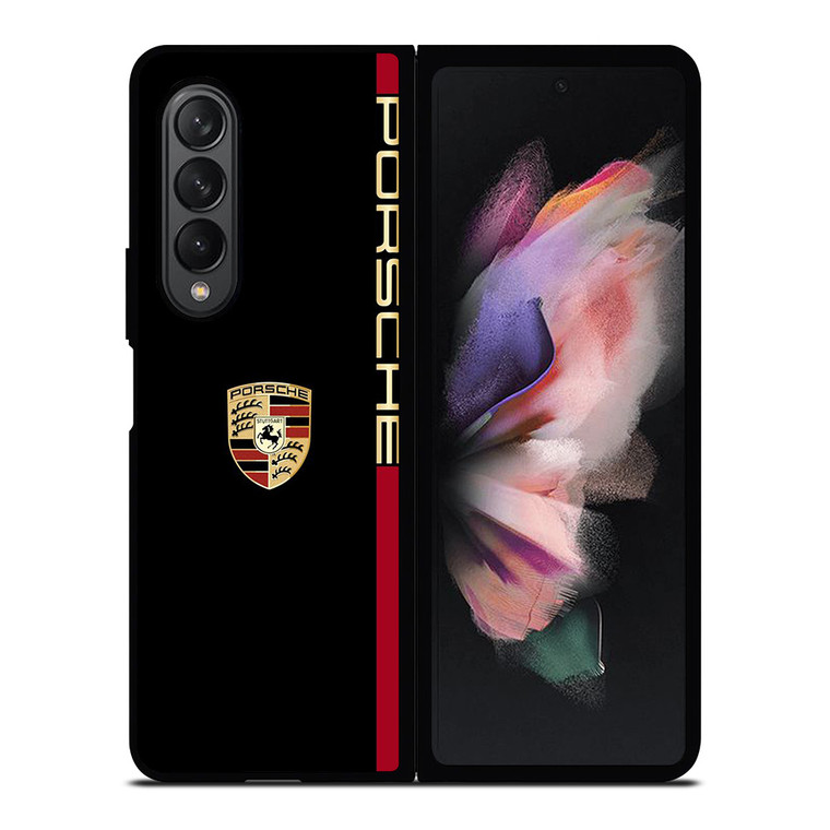 PORSCHE LOGO CAR EMBLEM Samsung Galaxy Z Fold 3 Case Cover