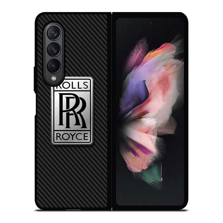 ROLLS ROYCE CAR LOGO CARBON Samsung Galaxy Z Fold 3 Case Cover