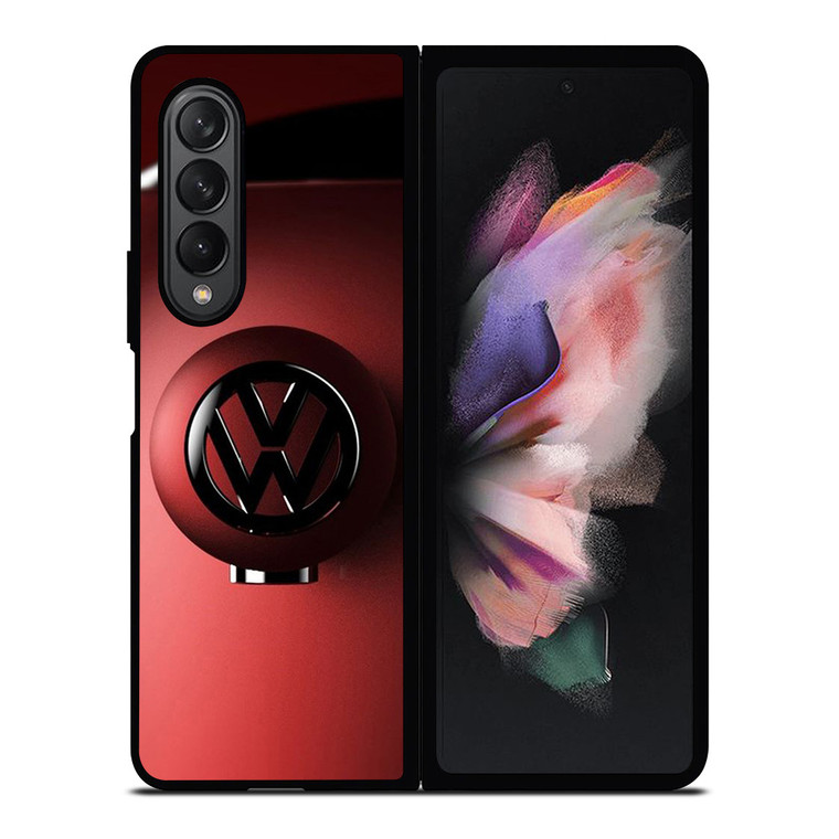 VW VOLKSWAGEN CAR LOGO RED Samsung Galaxy Z Fold 3 Case Cover