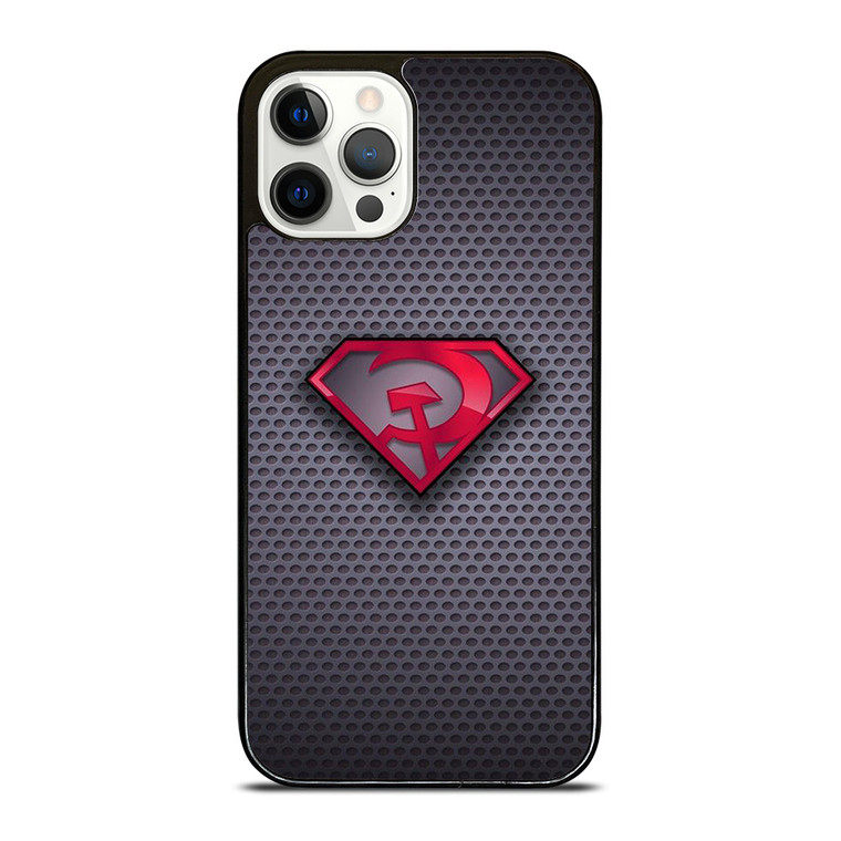 SUPERMAN RED SON LOGO CARBON iPhone 12 Pro Case Cover