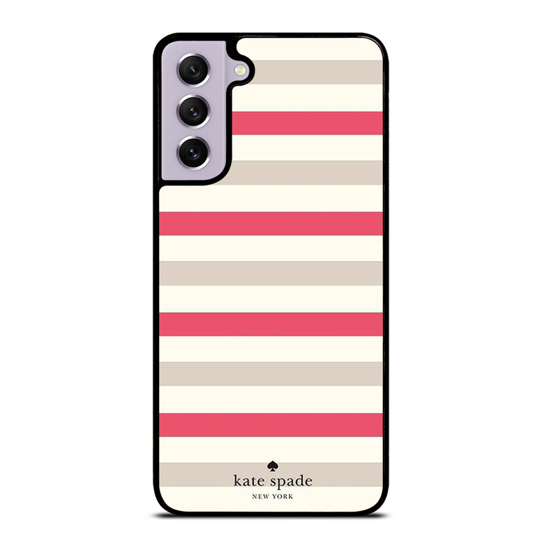 KATE SPADE NEW YORK STRIPES RED WHITE Samsung Galaxy S21 FE Case Cover