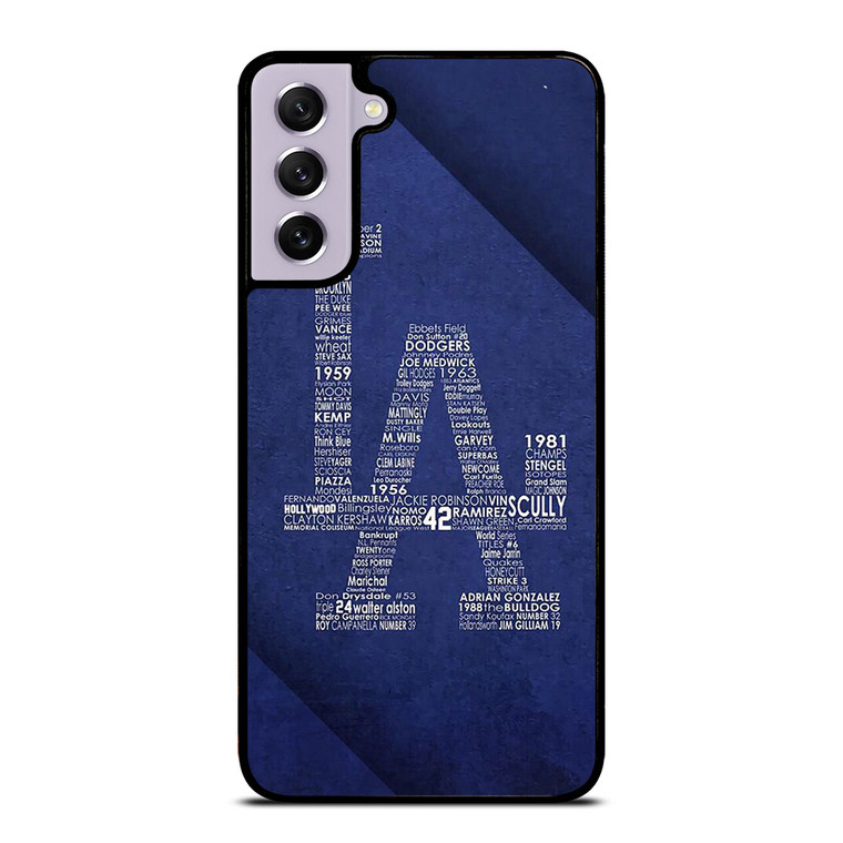 LA DODGERS LOS ANGELES LOGO BASEBALL TEAM TYPOGRAPHY Samsung Galaxy S21 FE Case Cover