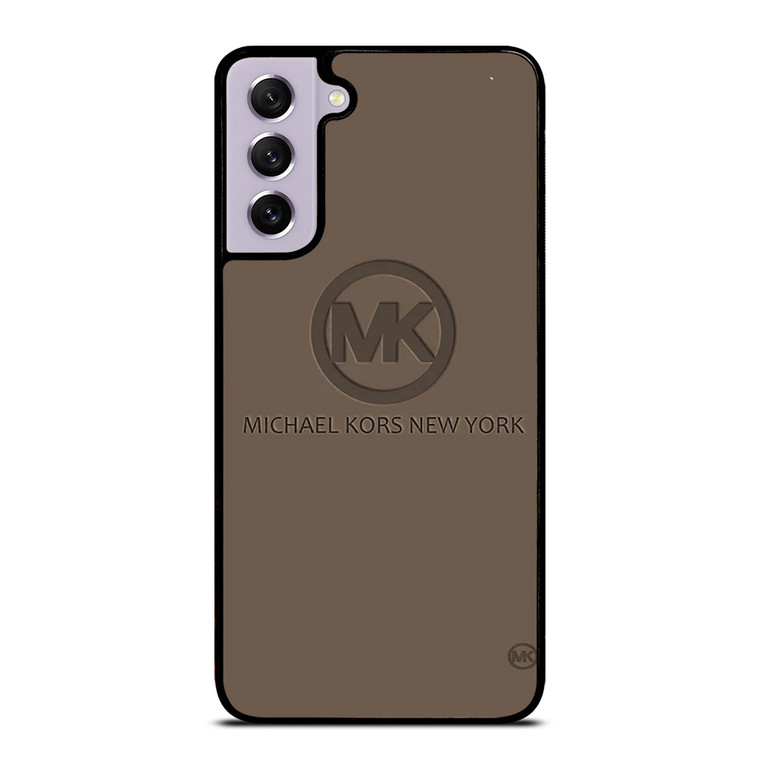 MICHAEL KORS NEW YORK LOGO BROWN Samsung Galaxy S21 FE Case Cover