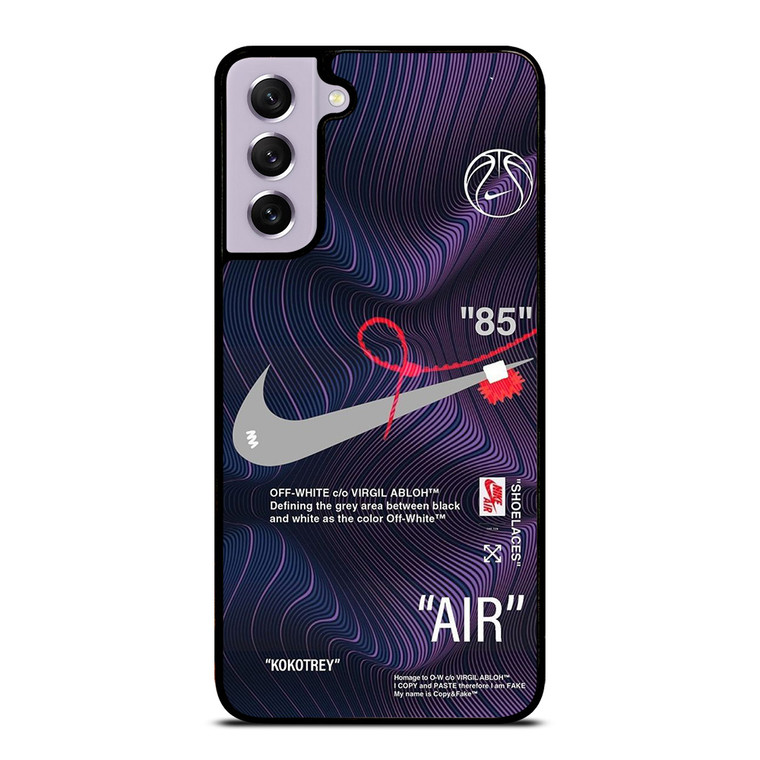 NIKE AIR JORDAN OFF WHITE PURPLE Samsung Galaxy S21 FE Case Cover