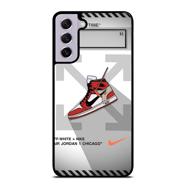 OFF WHITE NIKE AIR JORDAN CHICAGO Samsung Galaxy S21 FE Case Cover