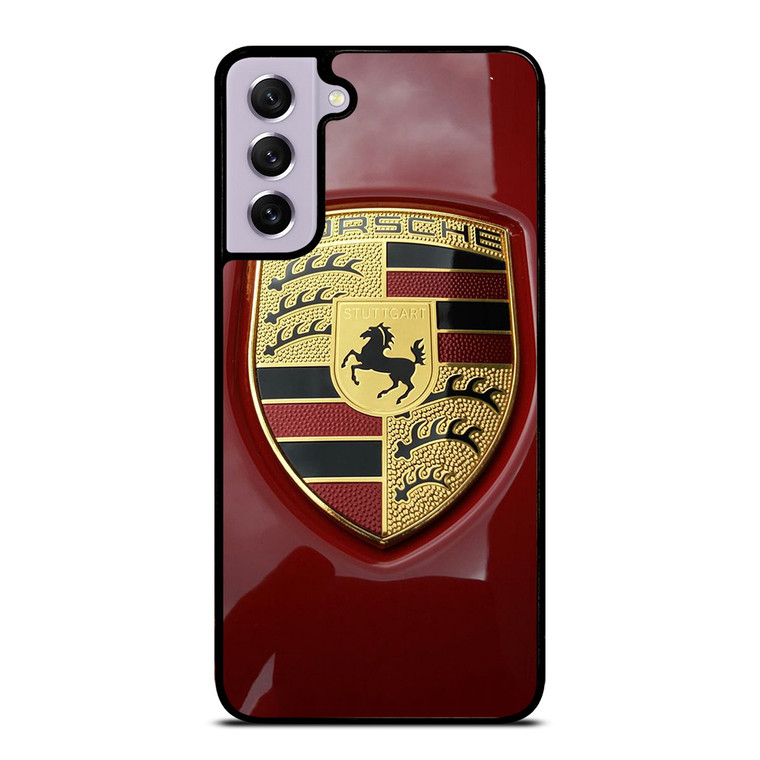 PORSCHE LOGO EMBLEM RED Samsung Galaxy S21 FE Case Cover