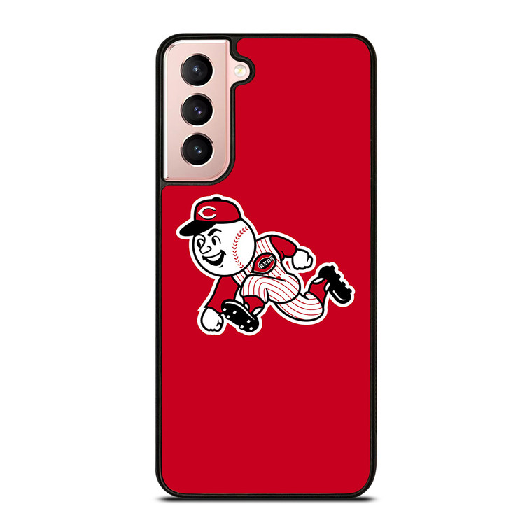 CINCINNATI REDS MASCOT MLB BASEBALL TEAM LOGO Samsung Galaxy S21 Case Cover