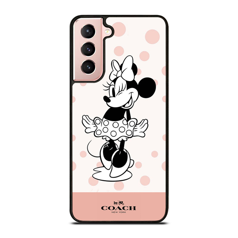 COACH NEW YORK PINK X MINNIE MOUSE DISNEY Samsung Galaxy S21 Case Cover