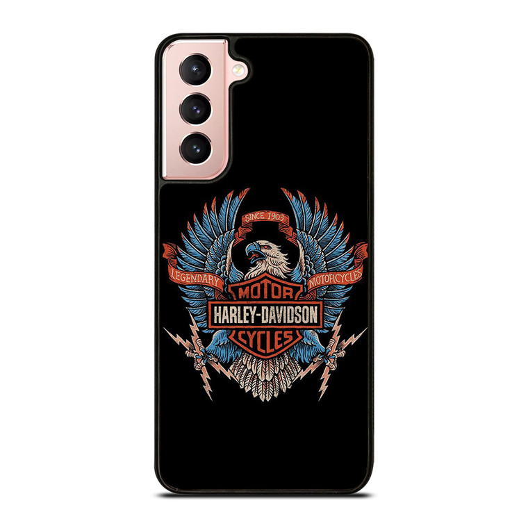 HARLEY DAVIDSON LEGENDARY MOTORCYCLES LOGO EAGLE Samsung Galaxy S21 Case Cover