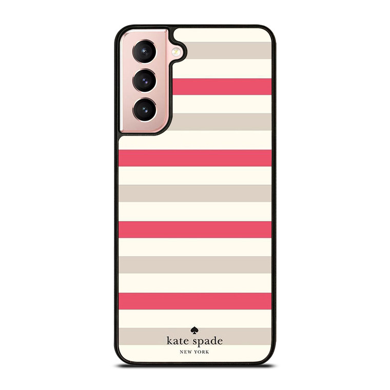 KATE SPADE NEW YORK STRIPES RED WHITE Samsung Galaxy S21 Case Cover