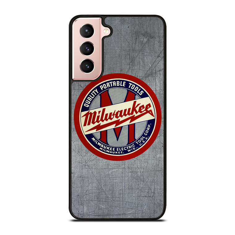 MILWAUKEE PORTABLE TOOL LOGO METAL ICON Samsung Galaxy S21 Case Cover