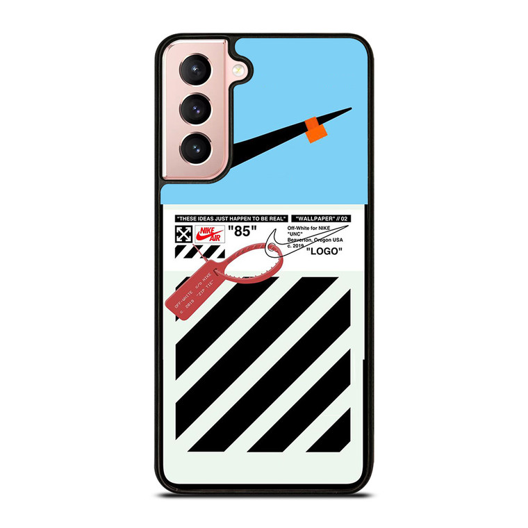 NIKE AIR JORDAN OFF WHITE BLUE WHITE Samsung Galaxy S21 Case Cover