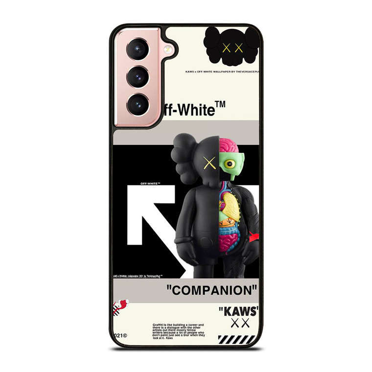 OFF WHITE KAWS COMPANION Samsung Galaxy S21 Case Cover